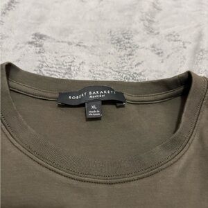 Robert Barakett Olive Green Crew Neck Tee